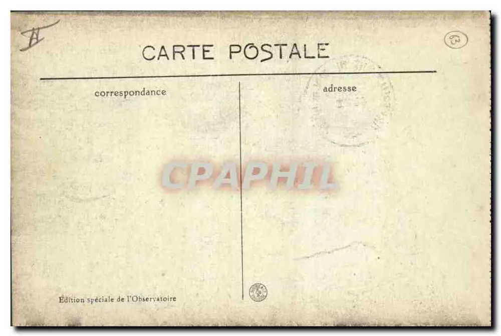 Pittoreske Auvergne — Bergstraße zum Puy de Dôme — Sonderausgabe des Observatoriums - Rückseite