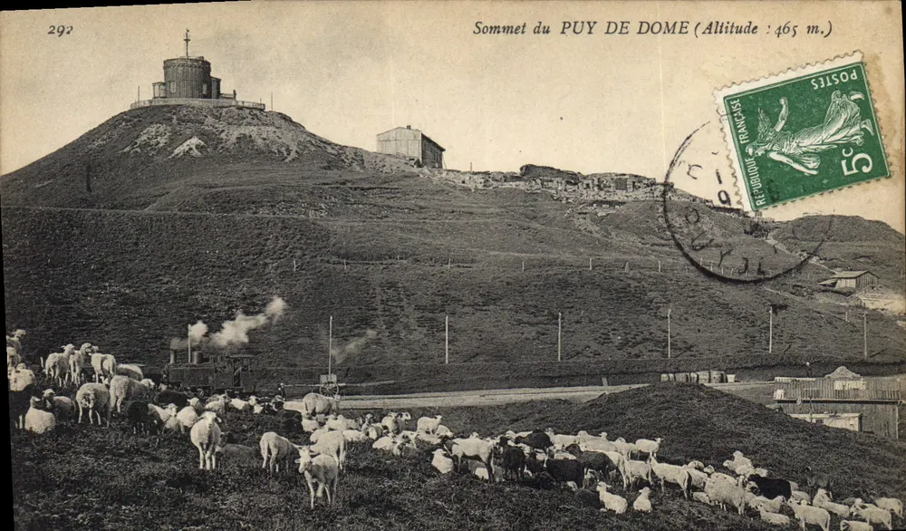 Cume do PUY DE DOME — Altitude : 465 m — Editor desconhecido, n° 292 - Frente