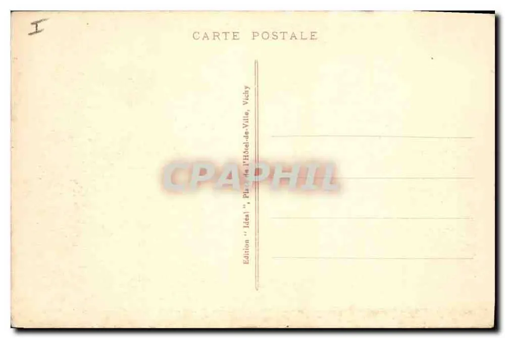 Le Puy de Dôme, der Kleine Puy de Dôme und das Dorf ORCINES — Verlag Idéal, Nr. 4277 - Rückseite