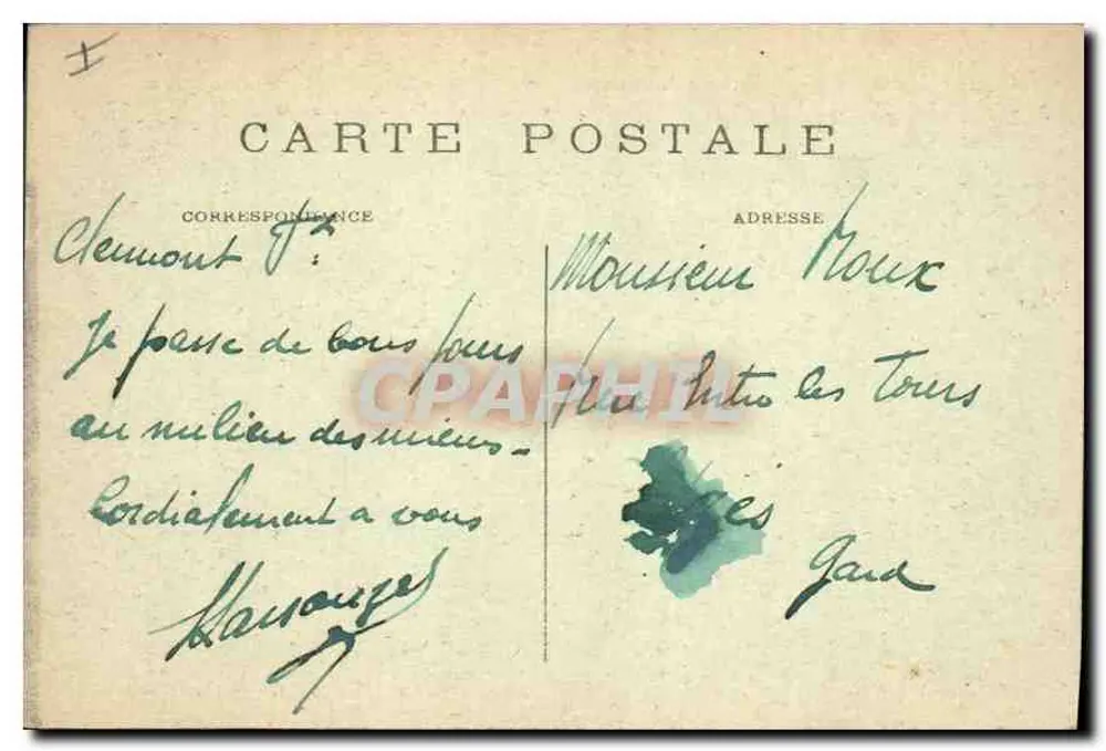 Gipfel des Puy-de-Dôme und das Observatorium — 1465 Meter Höhe — Edition Héronnelle, Paris, Nr. 591 - Rückseite