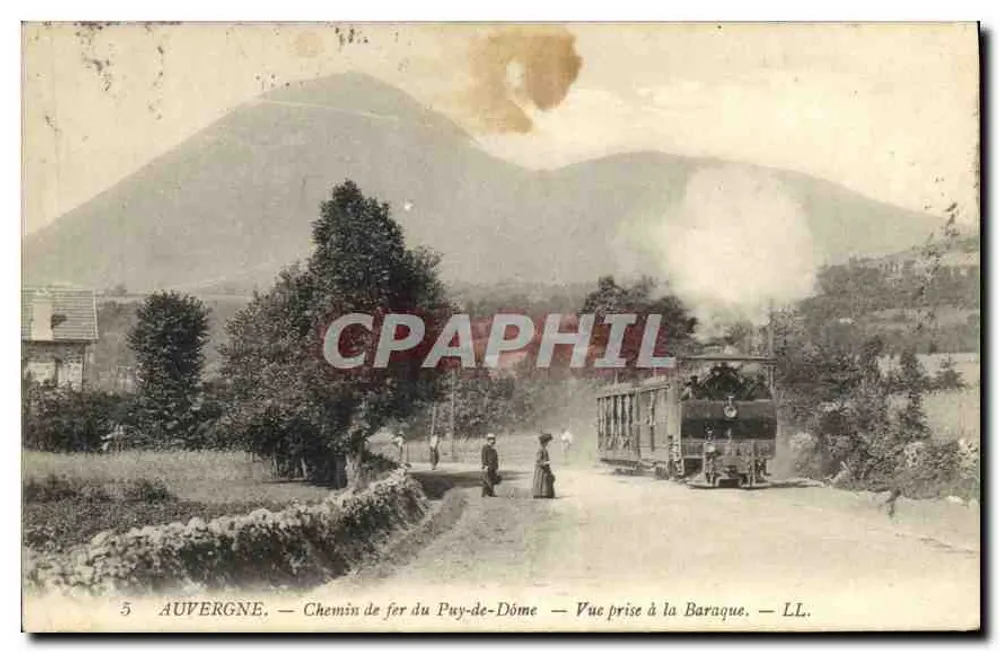 Auvergne — Eisenbahn des Puy-de-Dôme — Aufnahme an der Baraque — LL. - Vorderseite