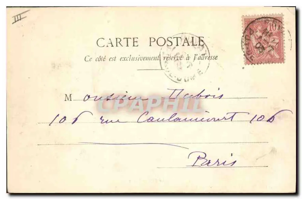 O Puy de Dôme — Montanha e rebanho de ovelhas — Lib. Brugé Bâl, 21, rue de l'Écu, Clermont-Ferrand - Verso