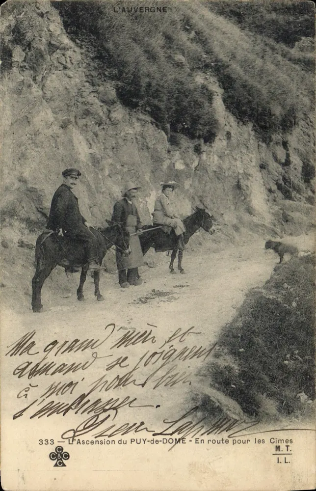 Aufstieg zum Puy-de-Dôme — Auf dem Weg zu den Gipfeln — Auvergne — M.T. n°333 - Vorderseite