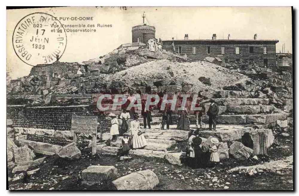 Le Puy-de-Dôme — Ansicht der Ruinen und des Observatoriums — 822 - Vorderseite