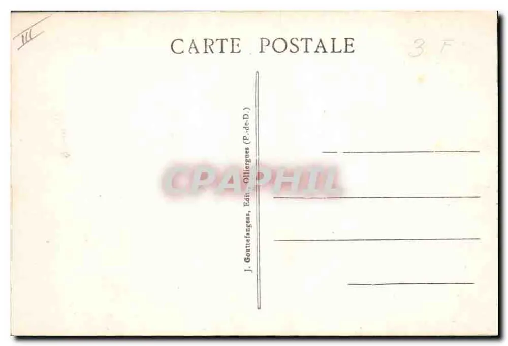 Parc Automobile - Au Sommet du Puy de Dôme — a. L’O. - 429 - Verso