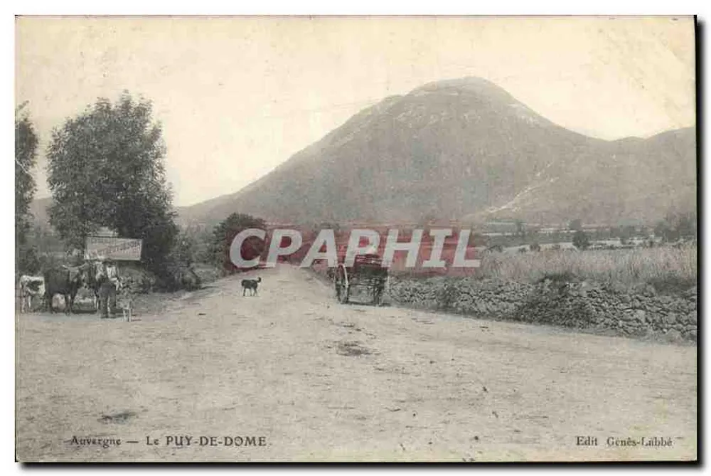 Auvergne — O PUY-DE-DOME — Editor Genès-Labbé - Frente