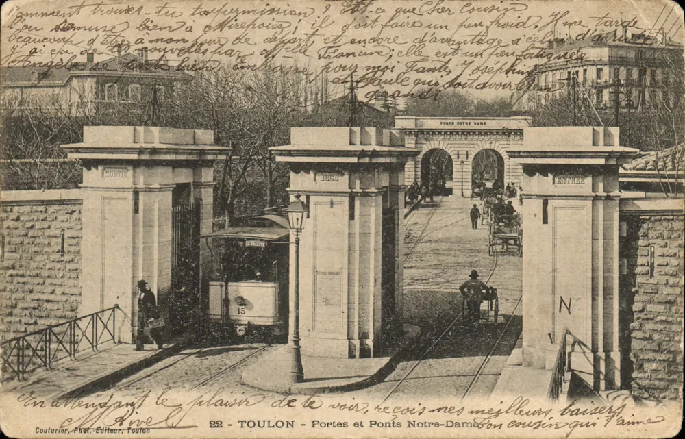 Portes et Ponts Notre-Dame — Porte Notre-Dame à Toulon — éditeur Couturier, Phot.-Éditeur, Toulon - Vorderseite