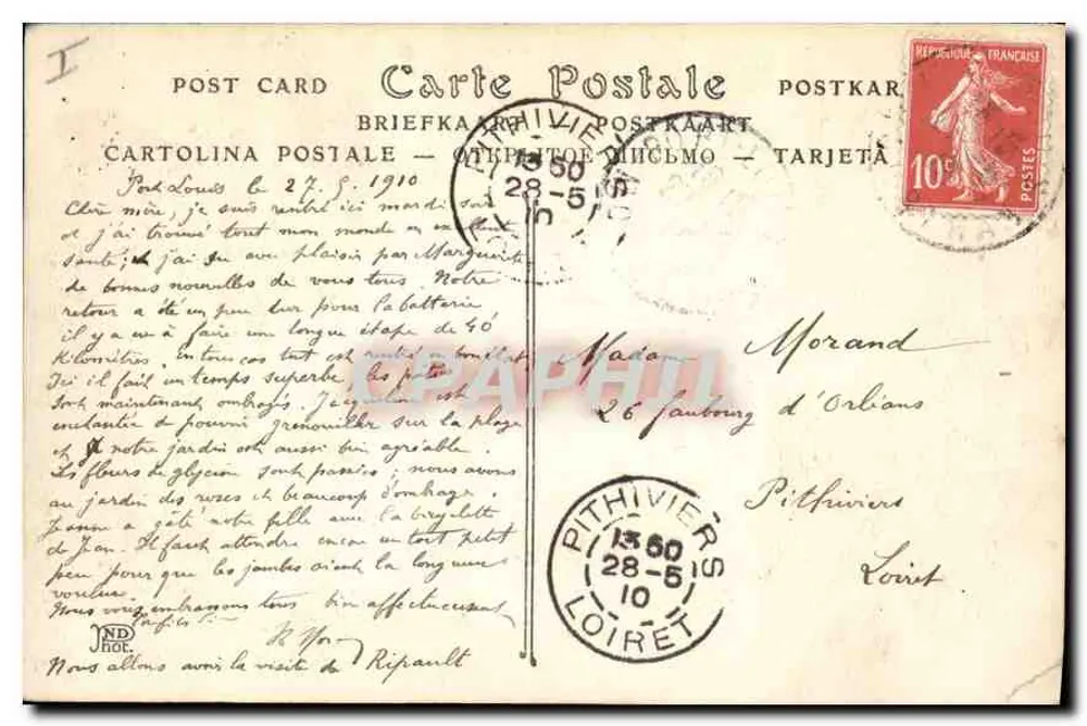 Brest — A Ponte em um dia de Tempestade — ND. Fot. n°275 - Verso