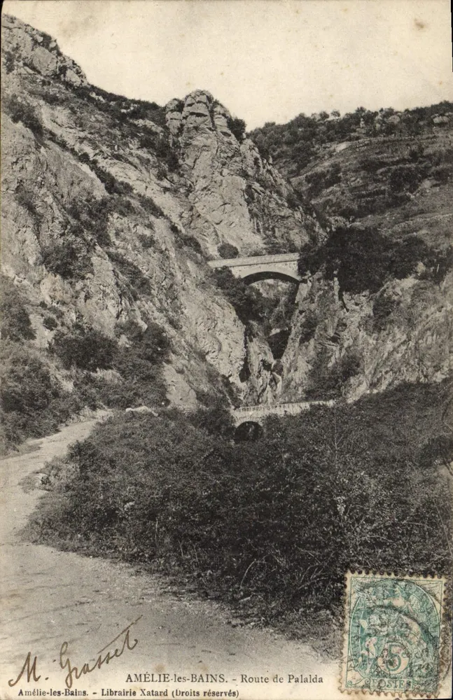 Amélie-les-Bains — Estrada de Palalda — Livraria Xatard - Frente