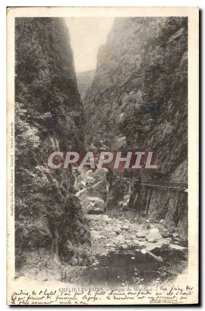 Amélie-les-Bains - Gorge del Mondani — Editore: Amélie-les-Bains, lit. Natel - Recto