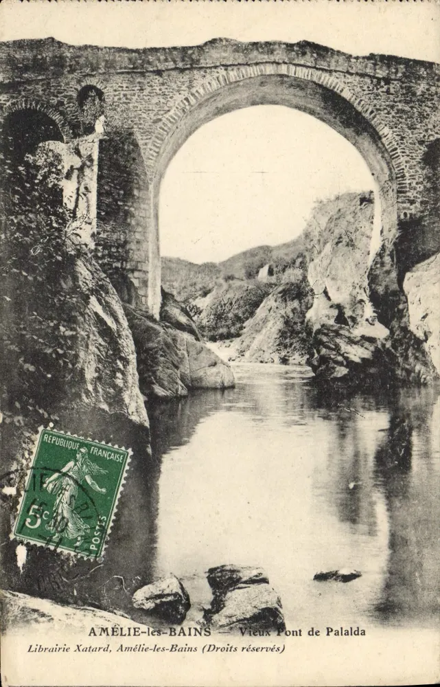 Amélie-les-Bains — Alter Palalda-Brücke — Librairie Xatard - Vorderseite