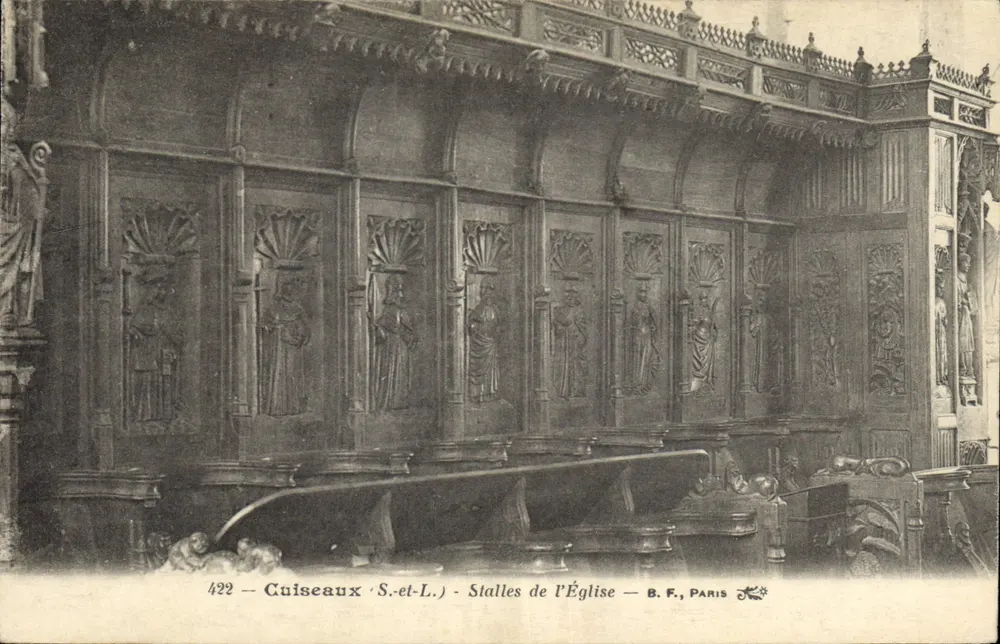 Cuisseauux-S.-et-L. — Kirchenstühle — B.F., Paris - Vorderseite