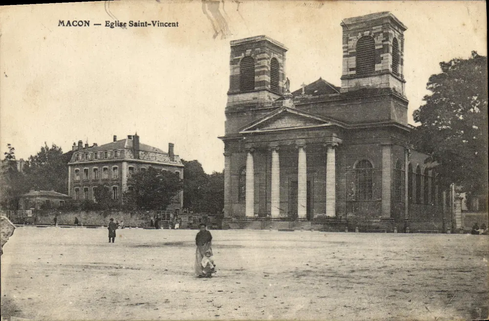 Macon — Église Saint-Vincent — Éditeur non identifié, n° de série non visible - Frente