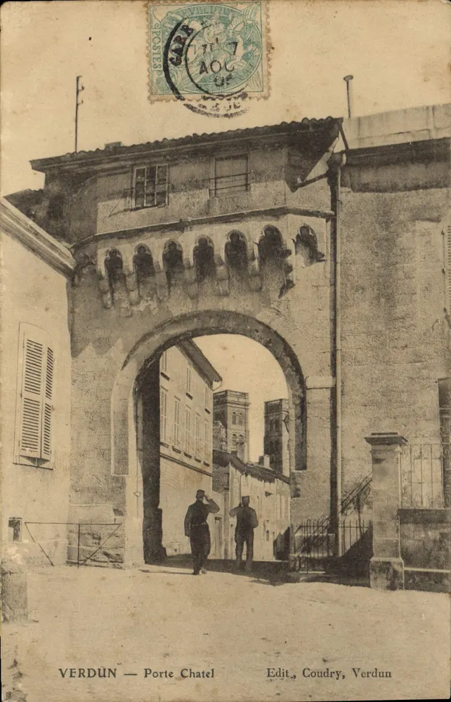 Verdun — Porta Chatel — Edit. Coudry, Verdun - Frente