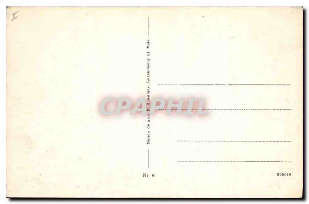 Verdun — Entrada do Forte Douaumont — Maison de gros P. Houstmann, Luxembourg et Metz, Nr. 6 - Verso