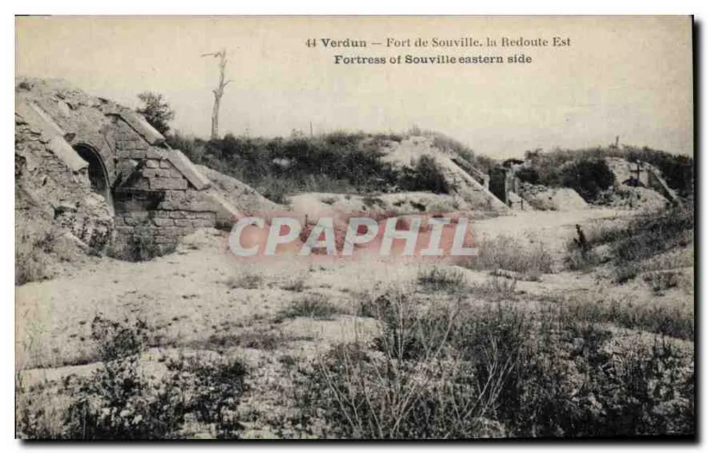 Verdun — Festung Souville, die östliche Redoute - Vorderseite