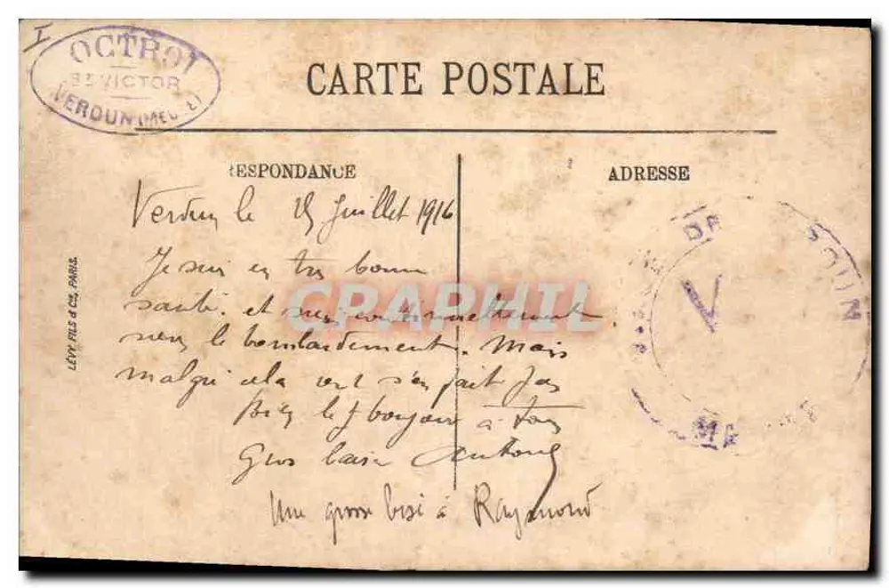 Verdun — A Porta Saint-Paul — LL - Verso