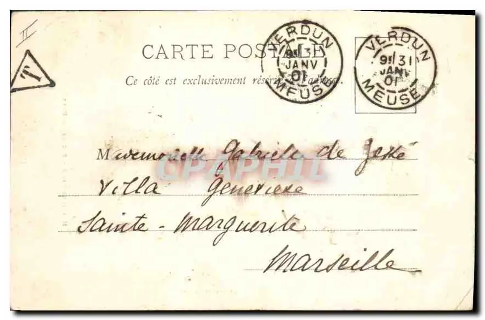 Hôtel de Ville - Fachada de Trás - Verdun - Verso