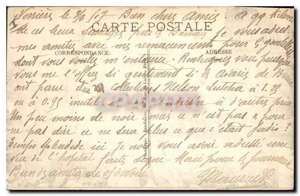 Clermont-en-Argonne — Ruinen des Weltkriegs 1914-16 — Phot. Express - Rückseite