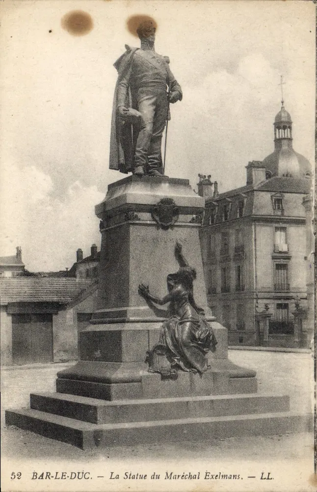 Bar-le-Duc — A Estátua do Marquês Exelmans — LL, n°52 - Frente