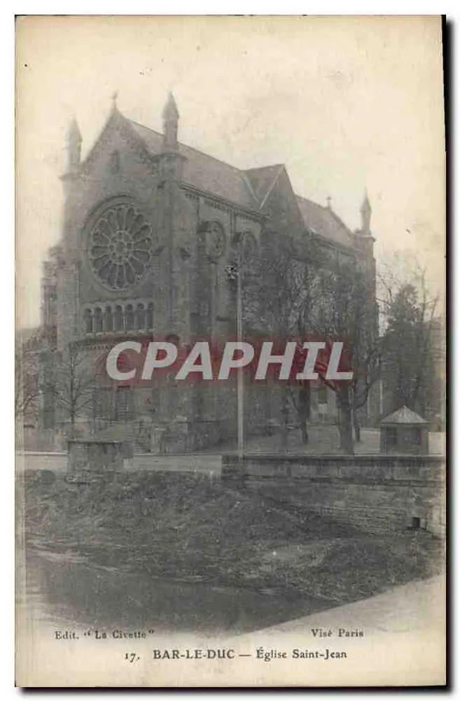 Bar-le-Duc — Igreja de São João — Ed. 'La Civette' n°17 - Frente