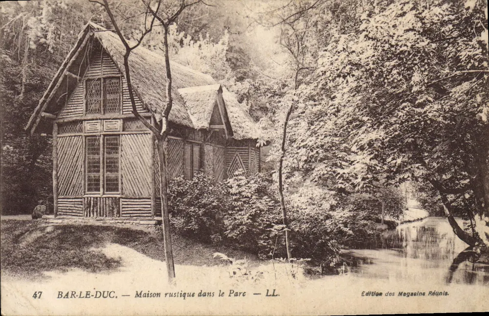 Bar-le-Duc — Casa rustica no Parque — LL. Edição dos Magasins Réunis. - Frente