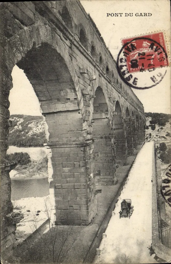 Pont du Gard — vista em perspectiva — editor não identificado - Frente