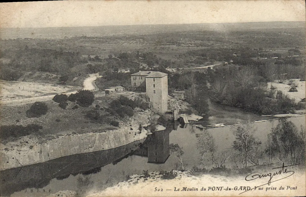 Die Mühle von PONT-du-GARD — Ansicht vom Brückenturm — J.B.E.N.P. — Nr. 502 - Vorderseite