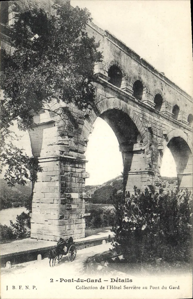 Pont-du-Gard — Detalhes — Coleção do Hotel Servière - Frente