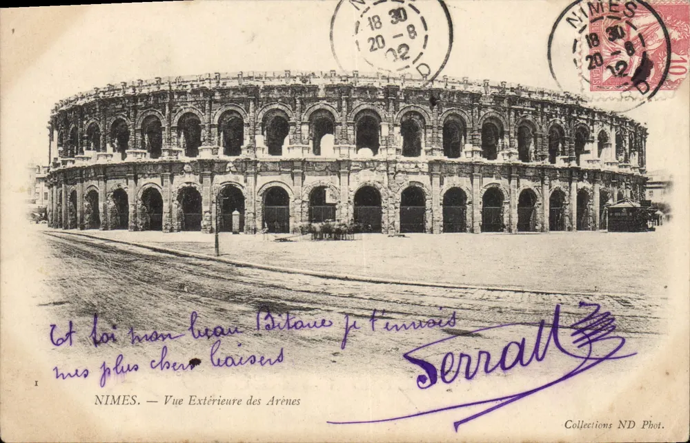 Nîmes — Aussicht von den Arenen — Serralt Fot. - Vorderseite