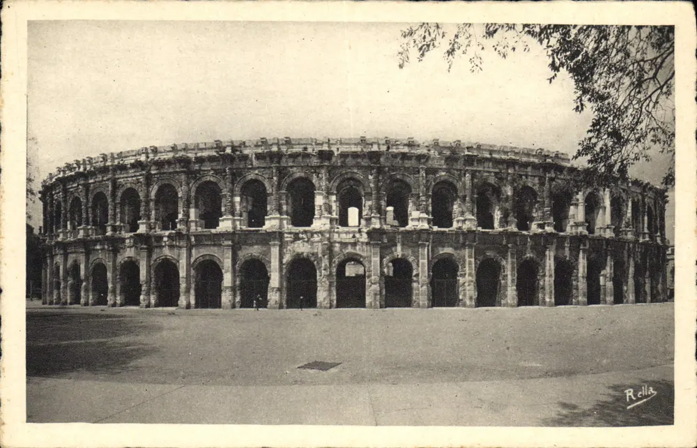 Nîmes — As Arenas (amfiteatro romano) — Rella - Frente