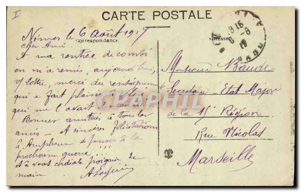 Nîmes - Die Arenen, äußere Ansicht — A.R. n°68 - Rückseite