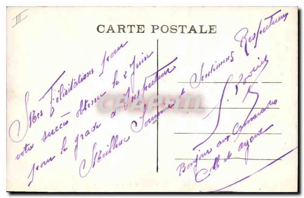Nîmes — Cours Victor Hugo — A. R. - Verso