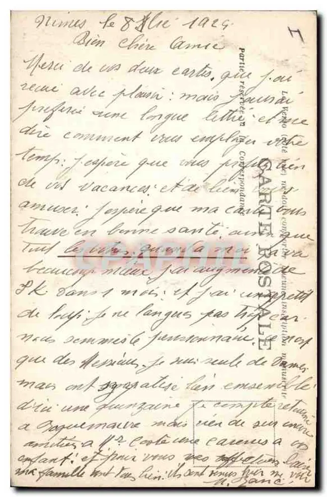 Nîmes — Les Arènes, vista interior — A.R. - Verso