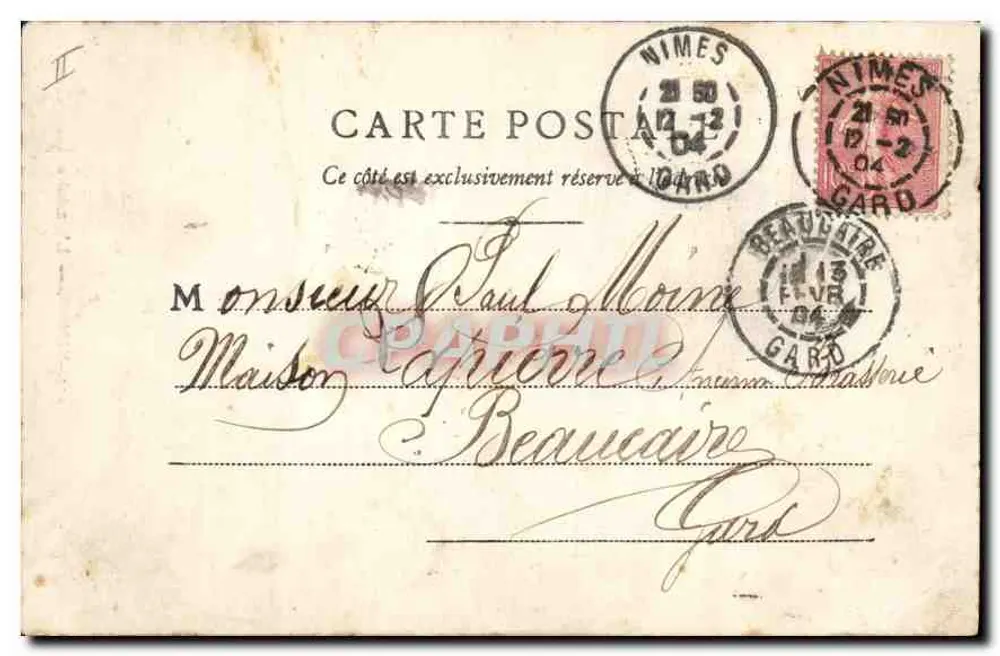 Nîmes — O Oratório — B F Chalon-sur-Saône, n°233 - Verso