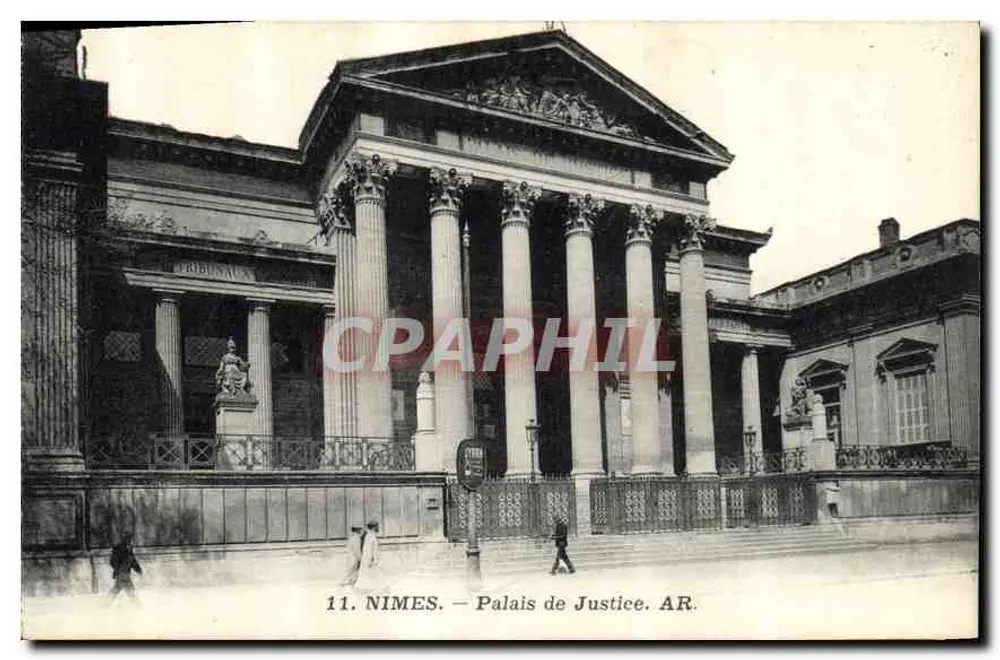 Nîmes — Palácio de Justiça — AR. N°11 - Frente