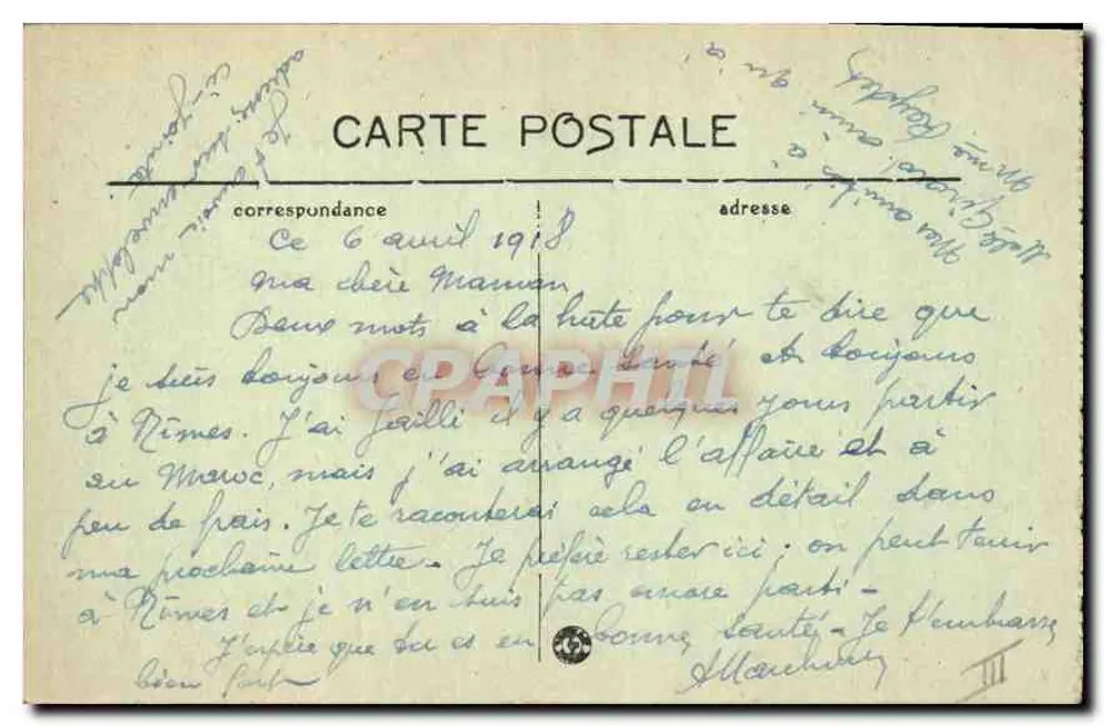 Nîmes - Die Pforte von Frankreich — Verlag A.R. - Rückseite