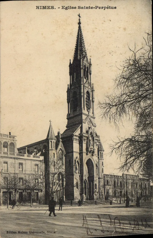 Nîmes - Igreja de Santa Perpétua — Edição Maison Universelle, Nîmes - Frente