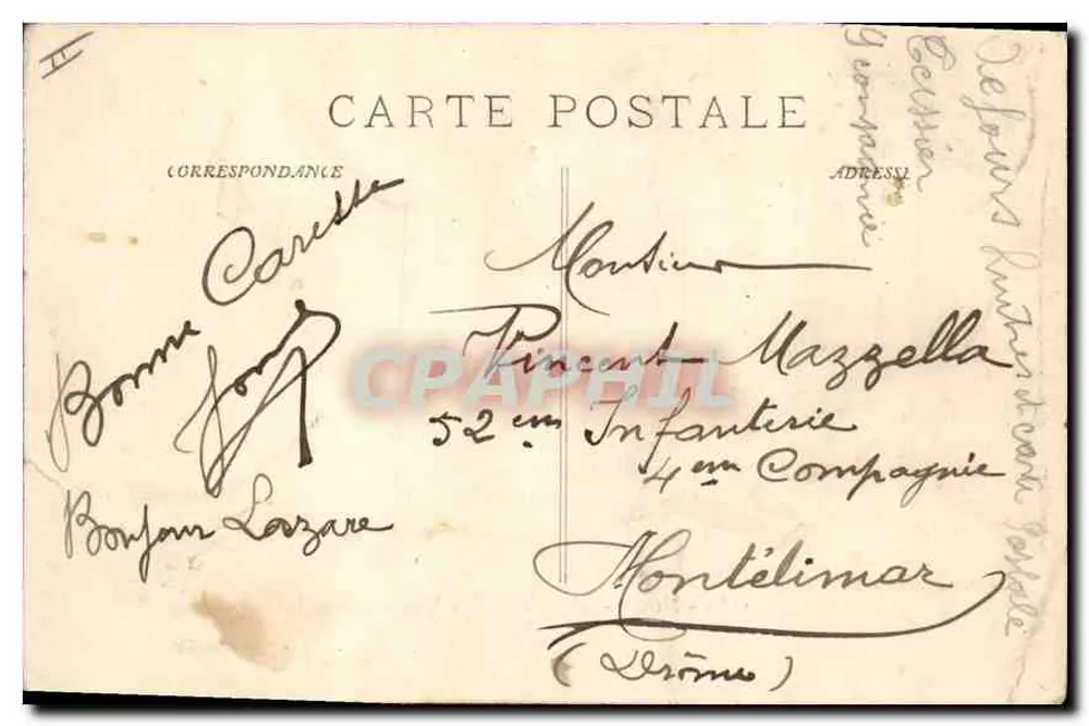 Nîmes - A Esplanada - Vista geral — P. Ruat, editor, Marselha, n° 1180 - Verso