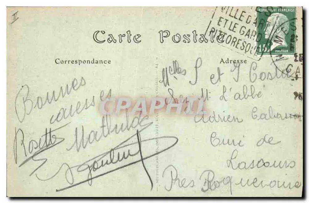 Nîmes — A Avenida Feuchères — ND Fot. n°180 - Verso