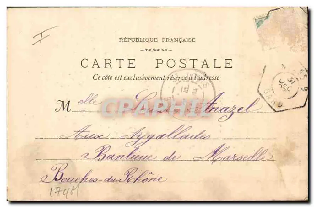 Nîmes - A Torre Magne — fototipia K. Lacour - Marselha, n° 173 - Verso
