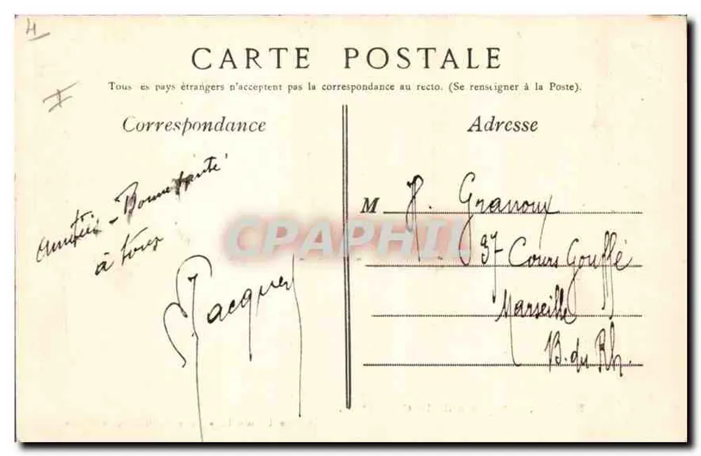 Nîmes — Praça da Coroa — Casa Universal • Novas Galerias • Nîmes - Verso