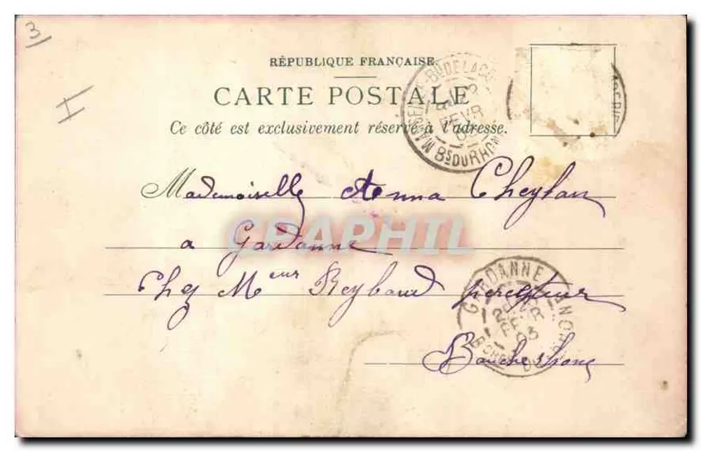 Nîmes — Catedral — Achille Grance, editor, n° 26 - Verso