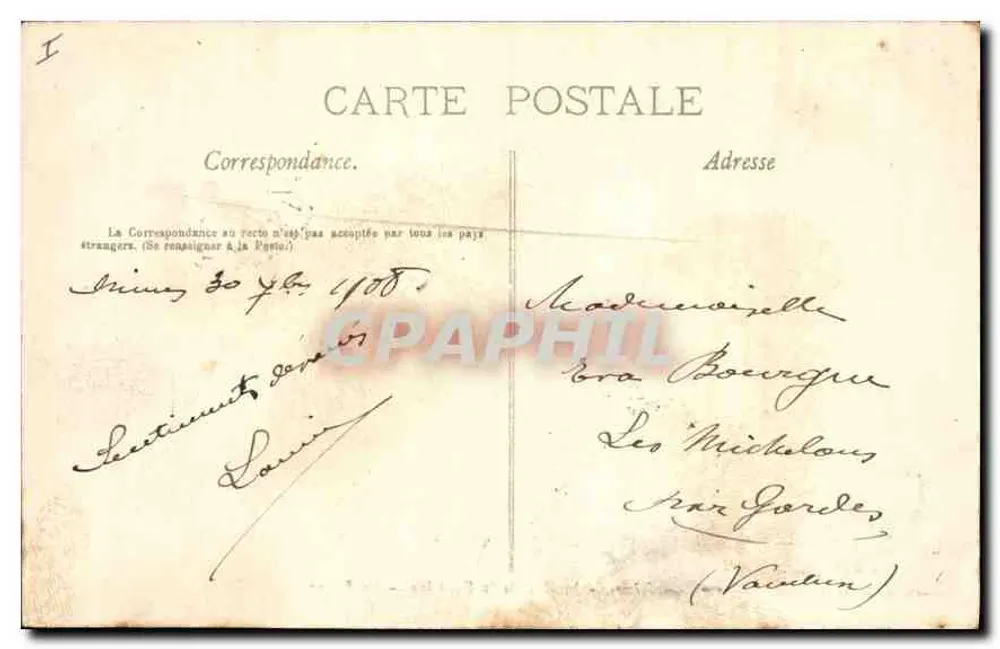 Nîmes - Giardini della Fontaine - La Fonte — Cliché Granier et Piton, n°48 - Verso