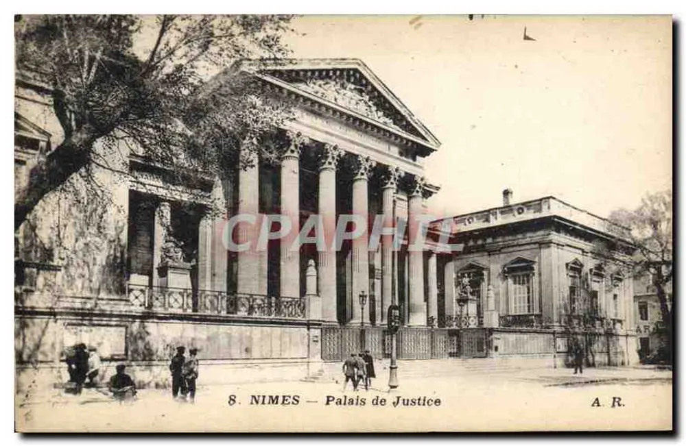 Nîmes — Palácio de Justiça — A.R. n°8 - Frente