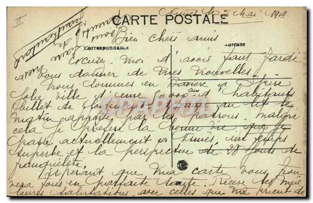 Nîmes — Palácio de Justiça — A.R. n°8 - Verso
