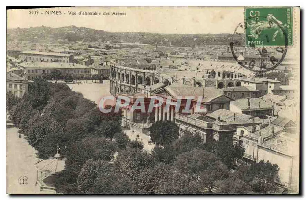 Nîmes - Vista geral das Arênes — editor não identificado, número de série 2339 - Frente