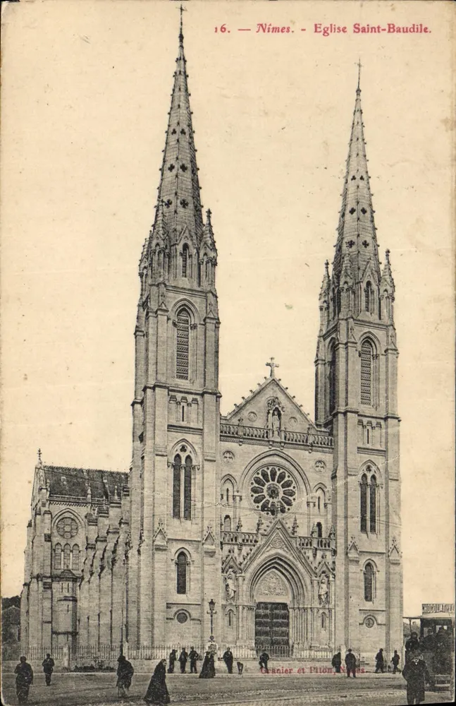 Nîmes - Igreja de São Baudile — Granier e Pilon, n°16 - Frente