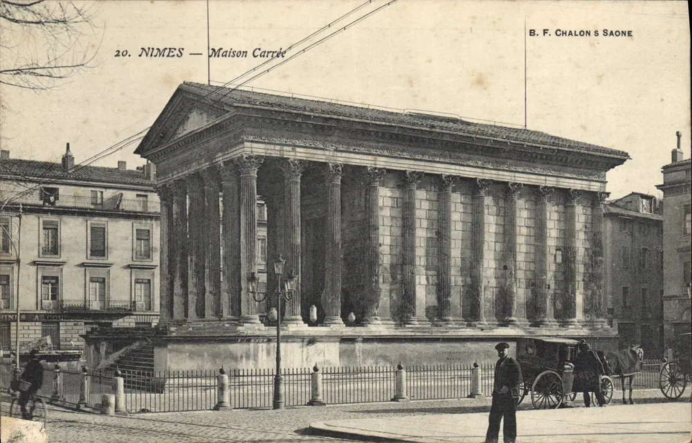 Nîmes — Maison Carrée — B. F. Chalon & Saône, n°20 - Frente