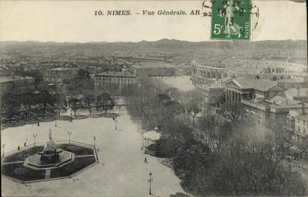 Nîmes — Vista Geral — AR. — Editor AR, n°10 - Frente